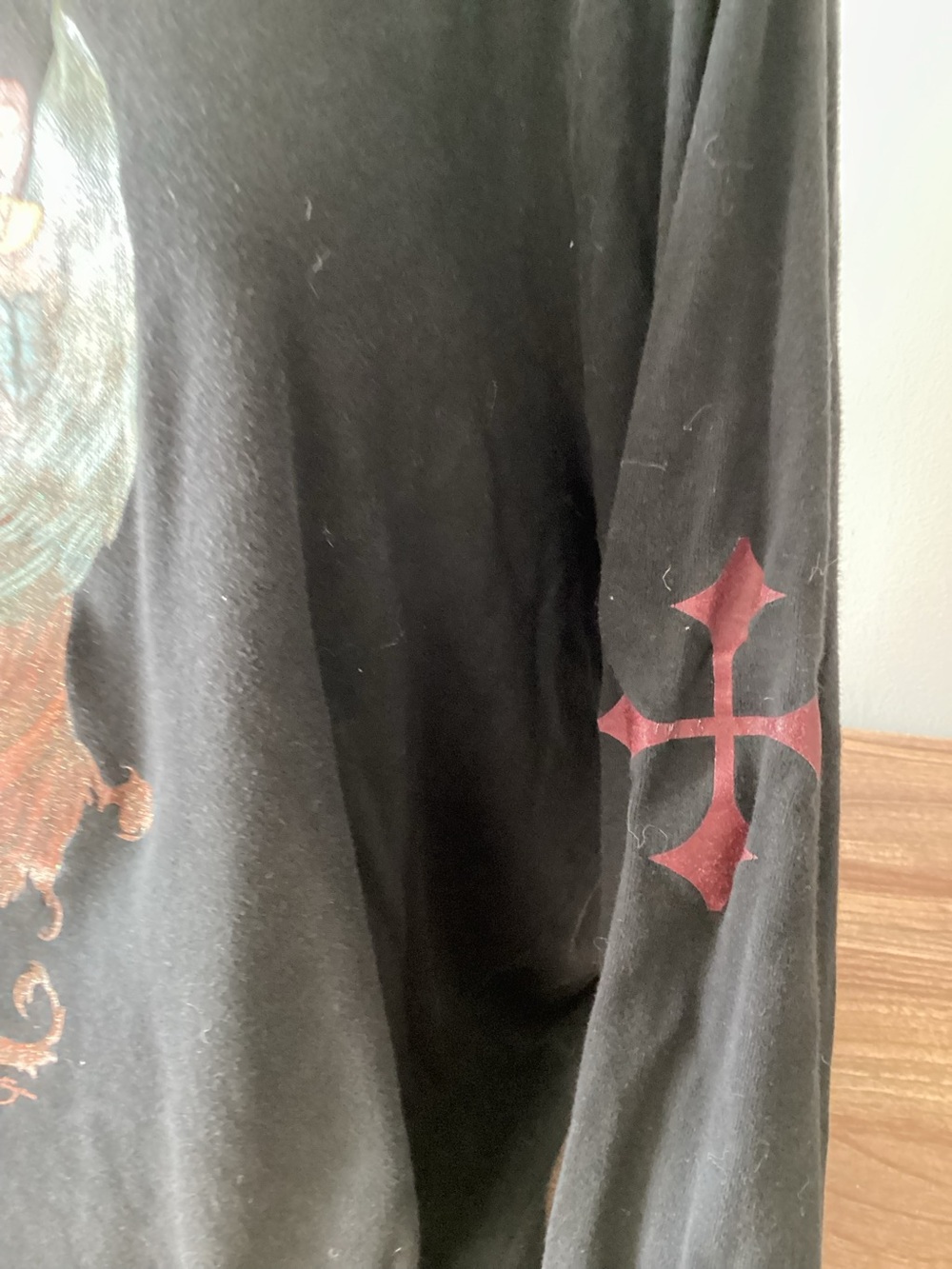 Y2K VTG FINE Hot Topic Glitter Trick Fairy Dark Eclipse Whimsy Goth Emo Shirt XL - Picture 5 of 8